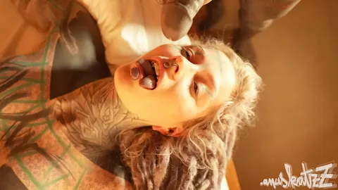 Anuskatzz: Tattooed Brunette Takes Anal and a Facial from Her Lover – photo 4 of 16