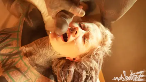 Anuskatzz: Tattooed Brunette Takes Anal and a Facial from Her Lover – photo 6 of 16