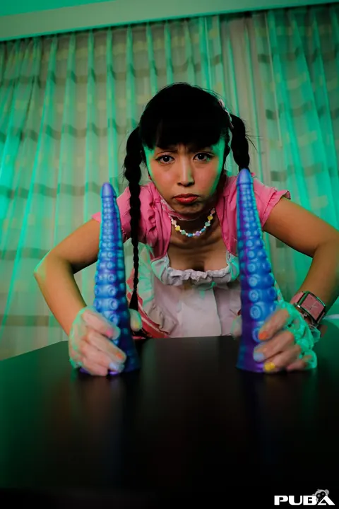 Misha Montana: Pigtailed Asian MILF in Uniform Toys Tattooed Woman – photo 10 of 16