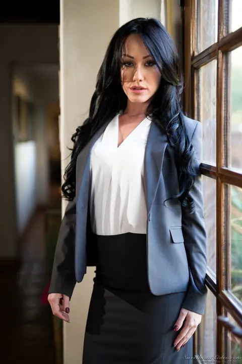 Jennifer White: Thick MILF with Small Tits Strips Naked by the Window – photo 1 of 15