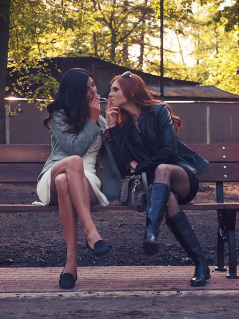 Jennet V: Redhead Lesbians Use a Strap-On Outdoors – photo 3 of 21