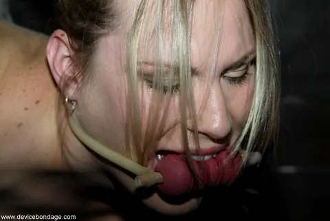 Blonde Strips Off Her Skirt and Shows Her Big Tits for Dildo and Bondage – photo 14 of 20