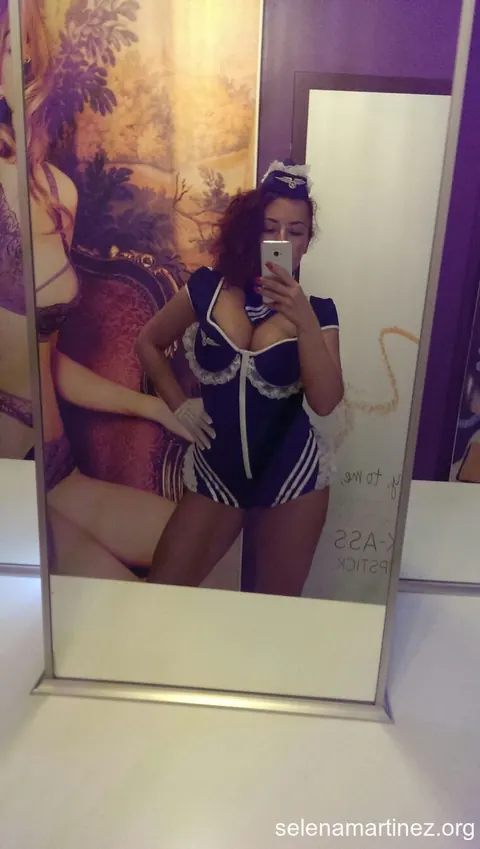 Curly Redhead MILF in Uniform Gets Fucked in the Mirror Selfie – photo 1 of 15
