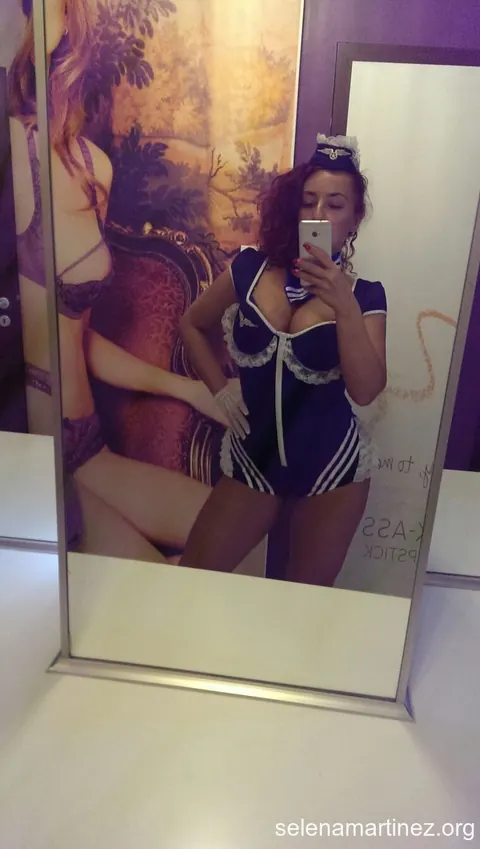 Curly Redhead MILF in Uniform Gets Fucked in the Mirror Selfie – photo 3 of 15