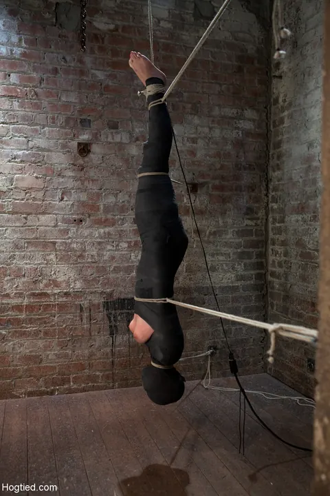 Chloe Camilla: Short-Haired Blonde MILF with Natural Tits Hogtied in Bondage – photo 17 of 21