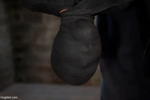 Chloe Camilla: Short-Haired Blonde MILF with Natural Tits Hogtied in Bondage – photo 10 of 21