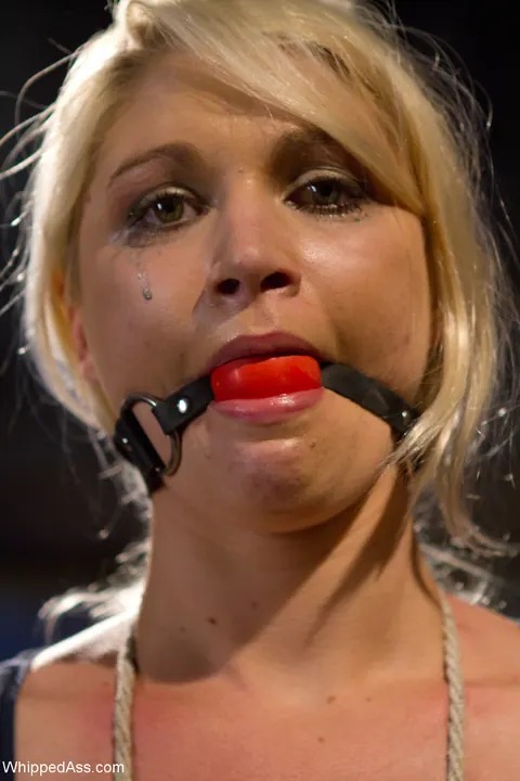 Felony: Blonde Latina in Latex Binds Brunette for Lesbian Bondage – photo 15 of 21
