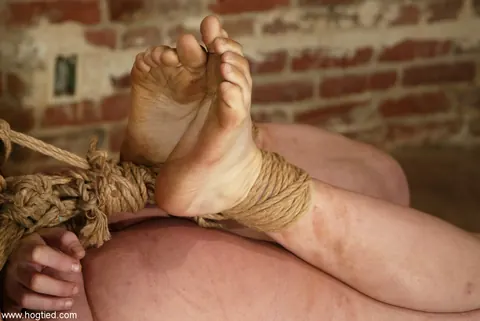 Mallory Knots: Mature Blonde MILF with Big Tits Bound in Rope Bondage – photo 18 of 20