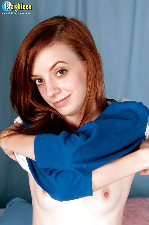 Josie Deville: Redhead in Panties Shows Off Her Ass and Spreads – photo 4 of 16