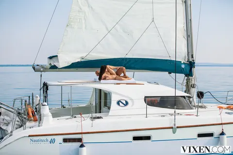 Slim Czech Beauty Sucks and Rides on a Yacht – photo 15 of 20