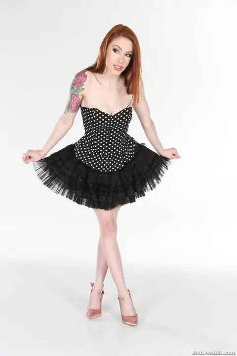 Anna De Ville: Slim Tattooed Redhead in Heels Stars in Anal Threesome – photo 1 of 21