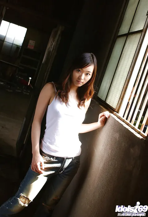 Hikaru Koto: Japanese Brunette Undresses and Shows Her Perky Natural Tits – photo 1 of 12