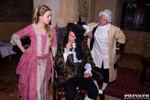 Cherry Kiss: Two Small-Titted European Blondes in Cosplay Share a Threesome – photo 5 of 12