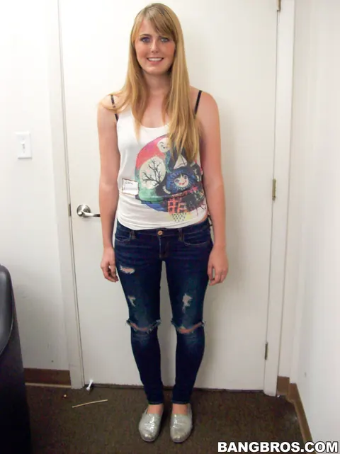 Emma Ash: Tall Pale Blonde Strips Out of Her Lingerie at the Casting – photo 2 of 20