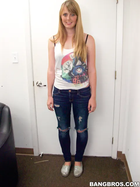 Emma Ash: Tall Pale Blonde Strips Out of Her Lingerie at the Casting – photo 4 of 20