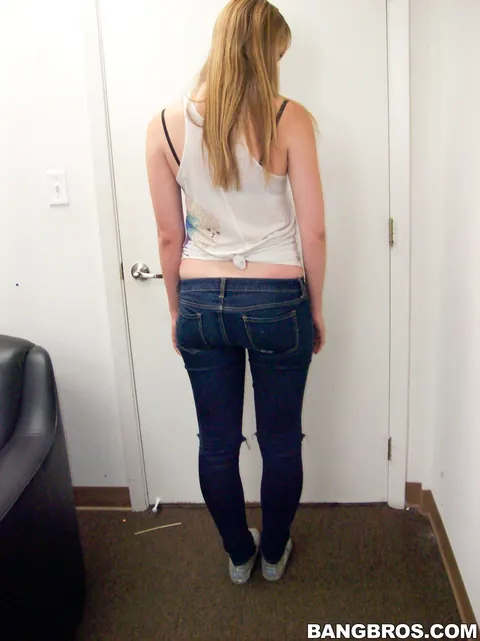Emma Ash: Tall Pale Blonde Strips Out of Her Lingerie at the Casting – photo 8 of 20