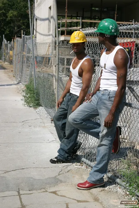 Ebony Construction Workers Pound Businessman in Gay Threesome – photo 1 of 21