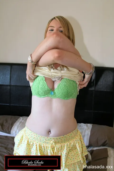 Katie K: Petite Blonde in a Dress Joins a Threesome – photo 9 of 15