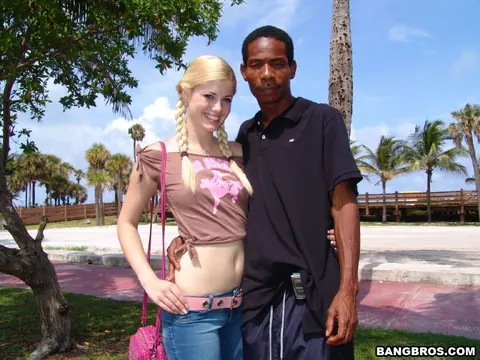 Charlotte Stokely: Petite Blonde in Pigtails Gets Fucked Outdoors in Jeans – photo 9 of 9