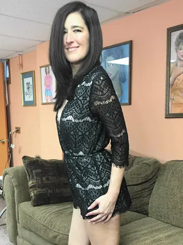 Skinny British MILF in Panties Gives POV Blowjob and Takes Cum