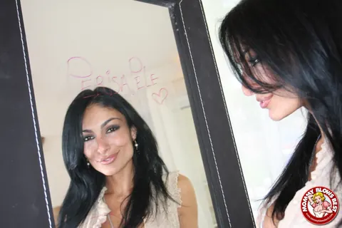 Persia Pele: Busty Brunette MILF Gives a Blowjob and Shows Her Tattoo – photo 2 of 16