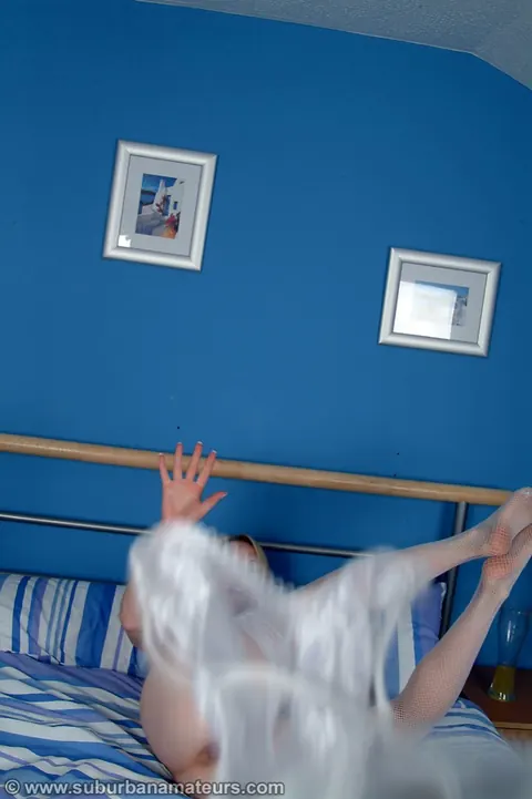 British Woman Masturbates in Lingerie Before a Mirror – photo 12 of 21