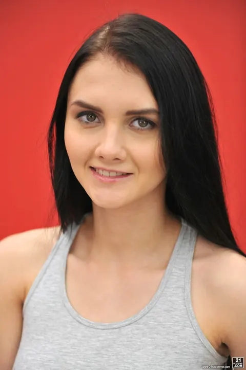 Crystal Greenvelle: Busty Russian Brunette Strips Out of Her Top and Panties – photo 1 of 16