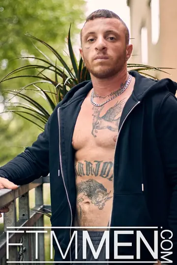 Tattooed Man Masturbates and Uses a Dildo