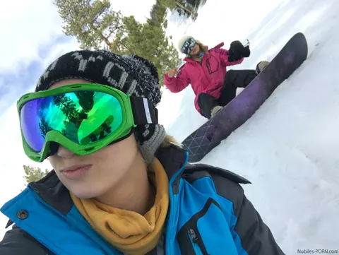 Kristen Scott: Two Skinny Women Pose on the Ski Slopes in Boots – photo 9 of 16