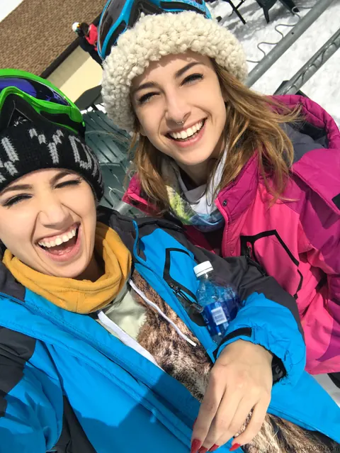 Kristen Scott: Two Skinny Women Pose on the Ski Slopes in Boots – photo 8 of 16