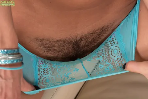 Katie Smith: Mature Black-Haired Woman Pulls Her Panties Aside to Spread – photo 3 of 16