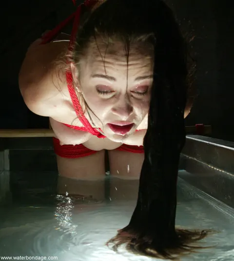 Maya Matthews: Petite Tattooed Brunette Submits to Water Bondage – photo 4 of 21