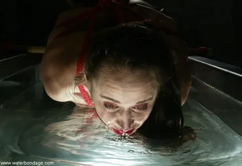 Maya Matthews: Petite Tattooed Brunette Submits to Water Bondage – photo 3 of 21