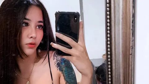 Petite Asian Trans Woman Strips Nude and Poses in a Compilation – photo 20 of 20