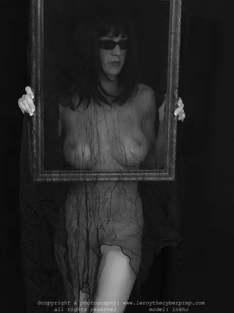 Brunette with Big Tits Poses in Glasses and Panties – photo 2 of 15