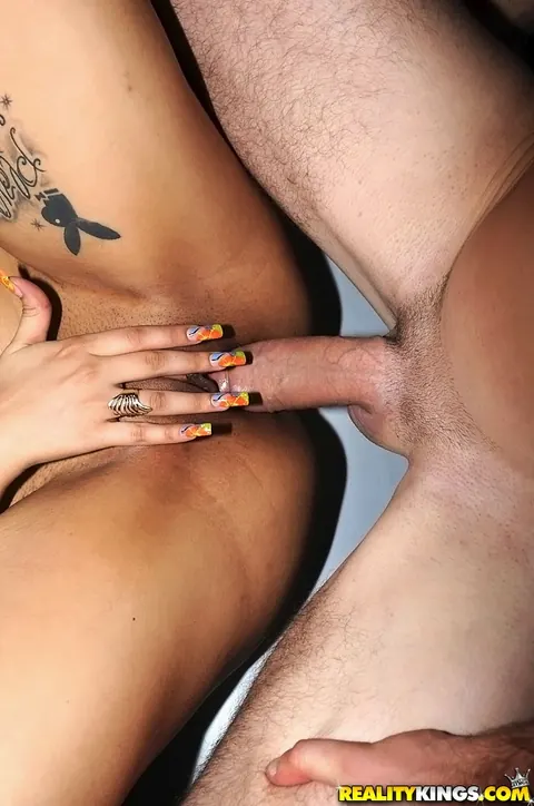 Nikki Nirvana: Slim Brunette with Big Enhanced Tits Gets Fucked in a Swing Threesome – photo 6 of 16