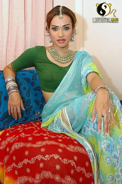 Indian Trans Woman Shows Her Enhanced Tits and Masturbates – photo 1 of 21
