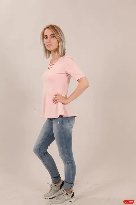 Lou Nesbit: Slim German Blonde Sucks and Rides Him in Jeans and Socks – photo 14 of 15