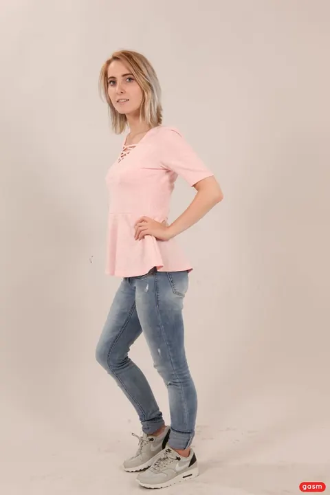 Lou Nesbit: Slim German Blonde Sucks and Rides Him in Jeans and Socks – photo 12 of 15