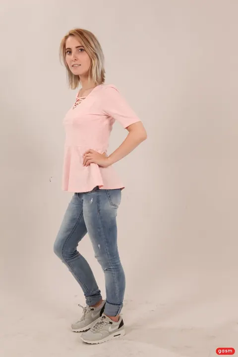 Lou Nesbit: Slim German Blonde Sucks and Rides Him in Jeans and Socks – photo 13 of 15