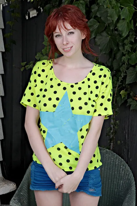 Zoey Nixon: Petite Redhead Flaunts Her Big Natural Tits and Pees Outdoors – photo 1 of 20