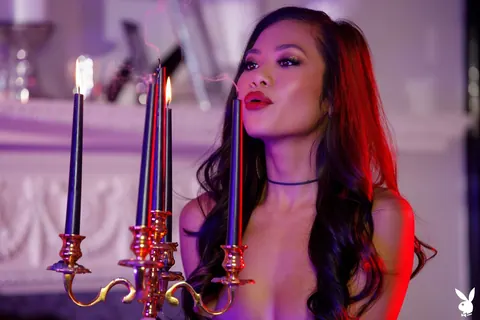 Vina Sky: Asian Brunette with Small Natural Tits Strips Nude and Shows Tattoo – photo 20 of 20