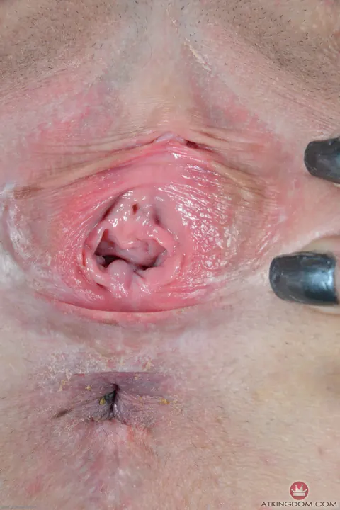 Hadley Karter: Brunette with Short Hair Strips Out of Her Uniform and Spreads – photo 19 of 21