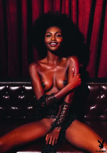 Milan Dixon – Tall Ebony Woman Poses in Heels and Panties