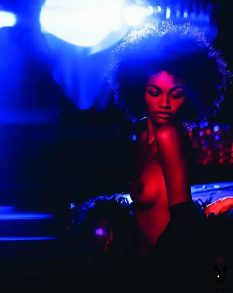 Milan Dixon: Tall Ebony Woman Poses in Heels and Panties – photo 9 of 12