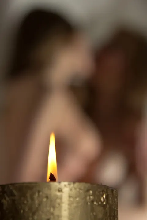 Two Blonde Women Kiss, Finger and Lick Pussy in Bodysuits – photo 21 of 21