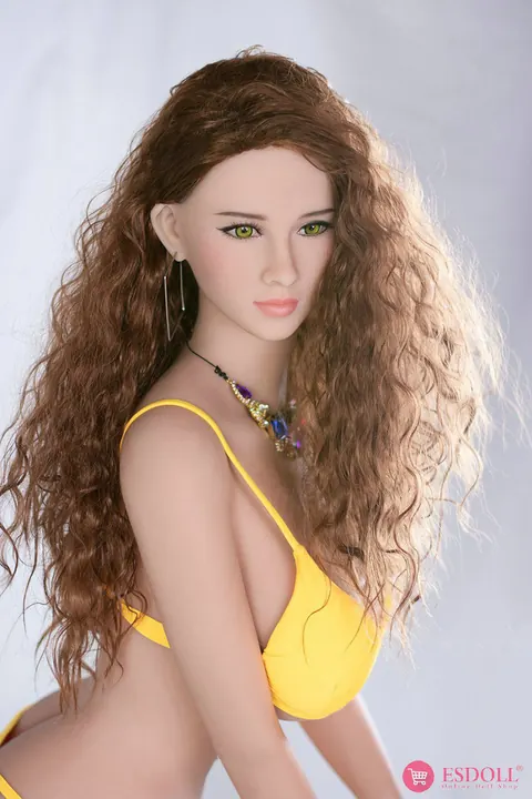 Curly-Haired Busty Woman Strips Out of Her Lingerie – photo 13 of 13