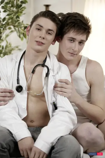 Doctor and Partner Kiss and Use a Dildo Before Anal Sex