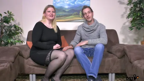 Pale German Woman with Big Tits Kisses Her Partner – photo 4 of 17