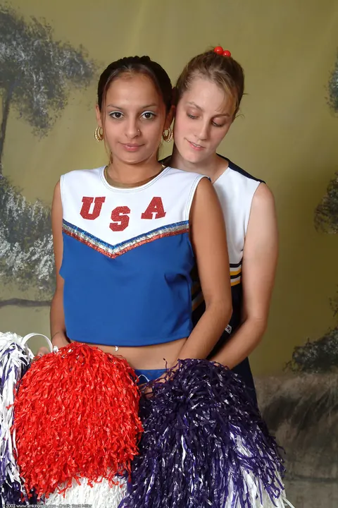 Busty Hairy Lesbians in Uniforms Lick and Finger Each Other – photo 3 of 21
